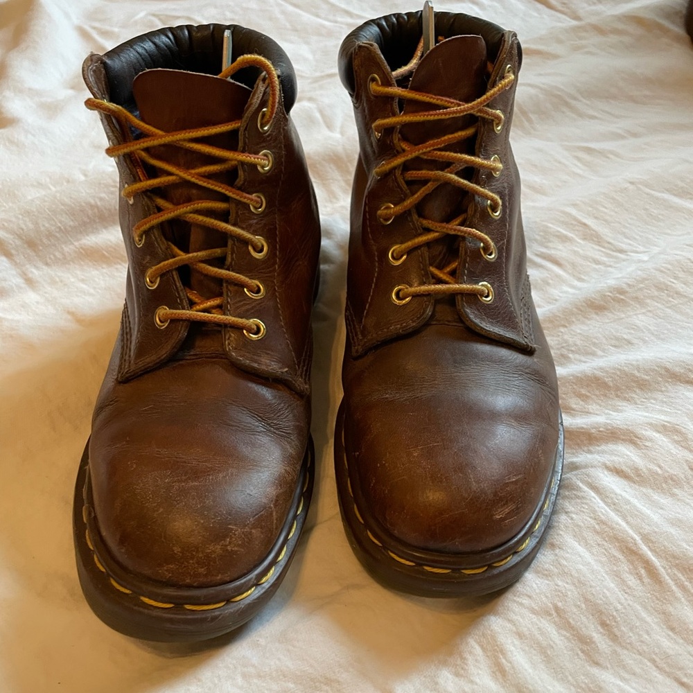 Dr. Martens Dark Brown Leather Boots